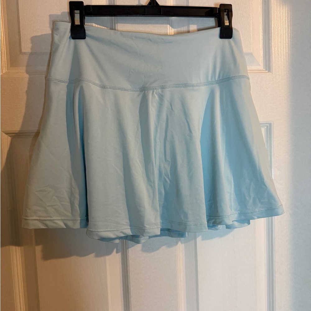 Light Blue Flared Tennis Skirt